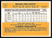 Bruce Hurst Autographed 1983 Donruss Card #134 Boston Red Sox SKU #264614
