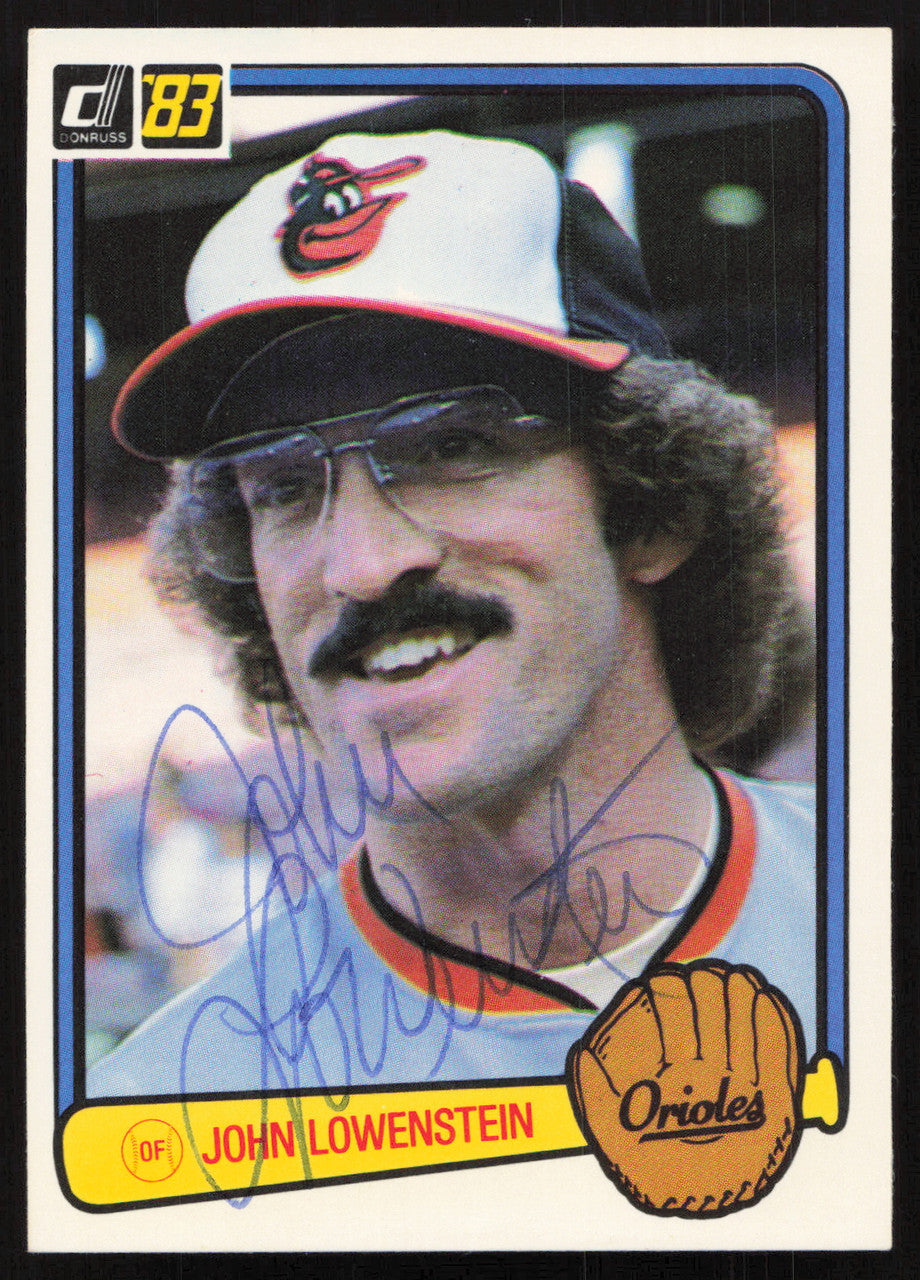 John Lowenstein Autographed 1983 Donruss Card #153 Baltimore Orioles SKU #264616