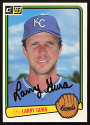 Larry Gura Autographed 1983 Donruss Card #160 Kansas City Royals SKU #264617
