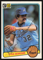 Steve Bedrosian Autographed 1983 Donruss Card #173 Atlanta Braves SKU #264618