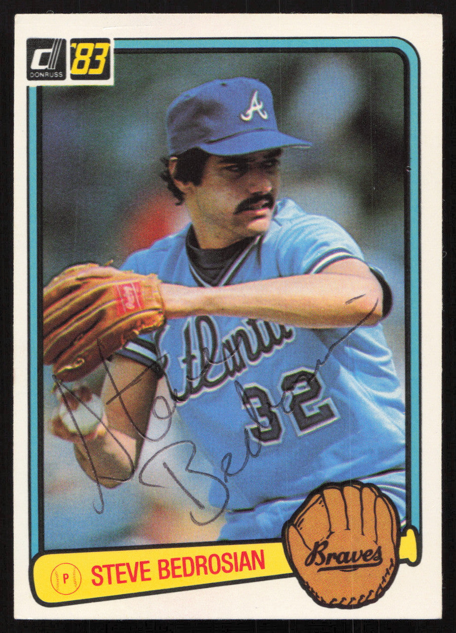 Steve Bedrosian Autographed 1983 Donruss Card #173 Atlanta Braves SKU #264619
