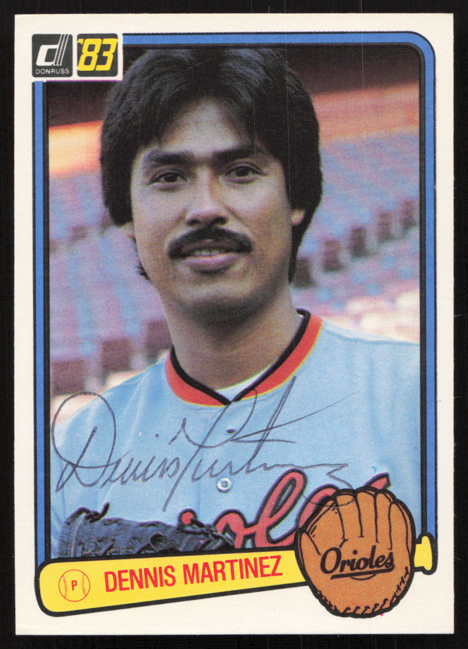 Dennis Martinez Autographed 1983 Donruss Card #231 Baltimore Orioles SKU #264622