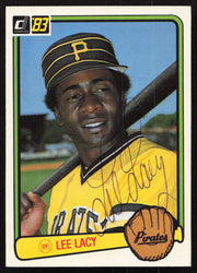 Lee Lacy Autographed 1983 Donruss Card #276 Pittsburgh Pirates SKU #264623