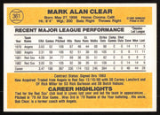 Mark Clear Autographed 1983 Donruss Card #361 Boston Red Sox SKU #264626