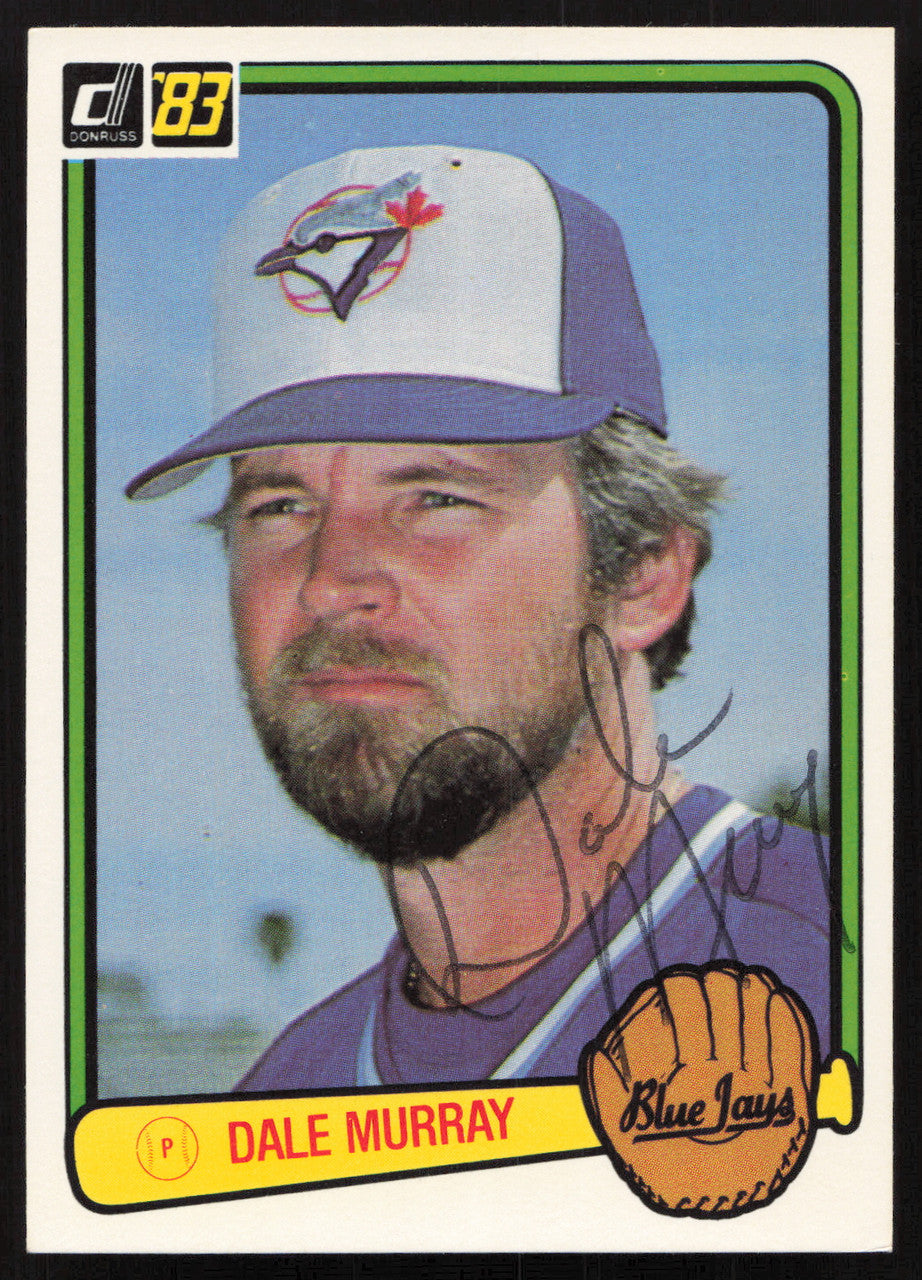 Dale Murray Autographed 1983 Donruss Card #381 Toronto Blue Jays SKU #264627