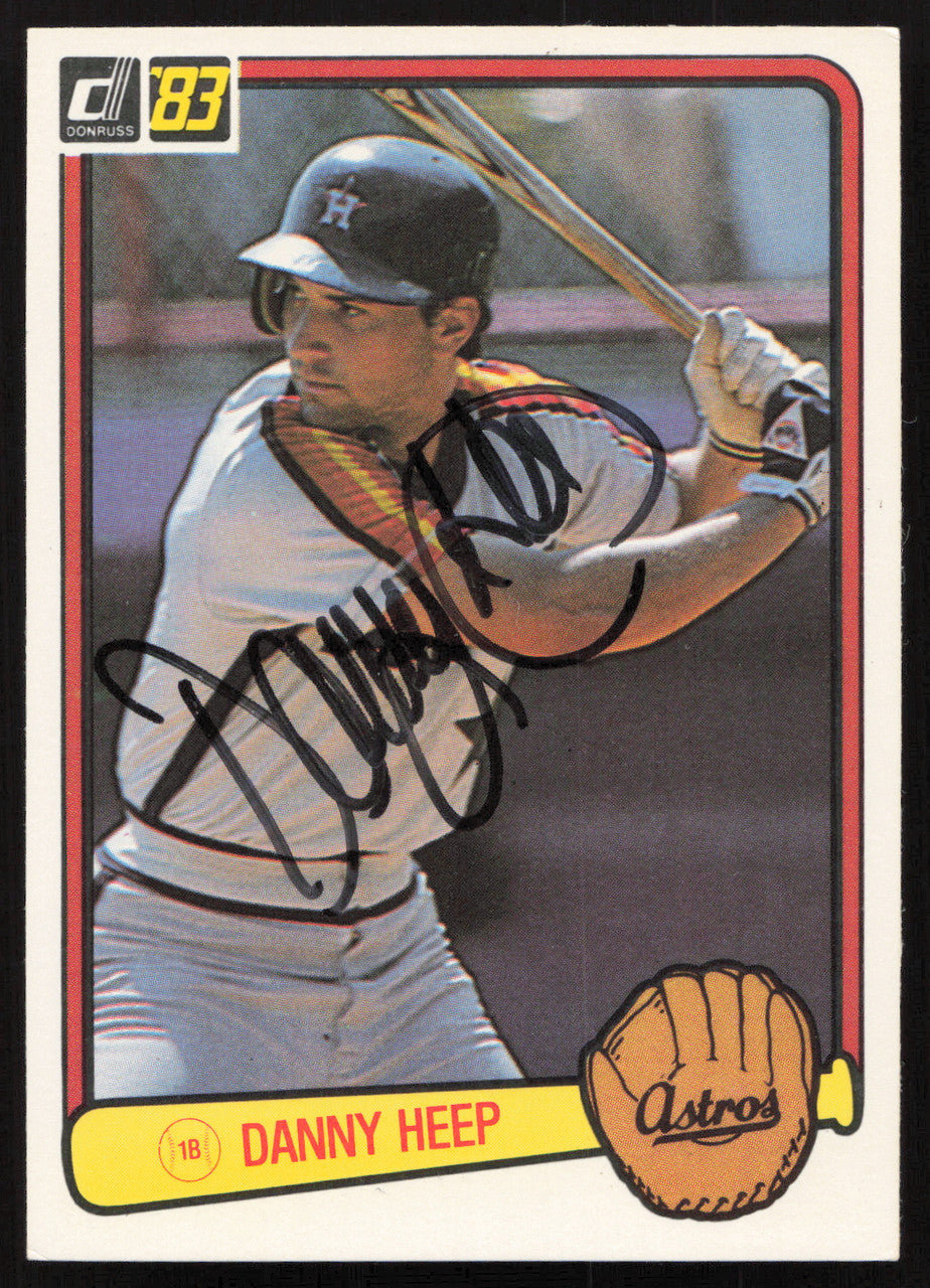 Danny Heep Autographed 1983 Donruss Card #443 Houston Astros SKU #264628