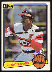 Tony Bernazard Autographed 1983 Donruss Card #482 Chicago White Sox SKU #264631
