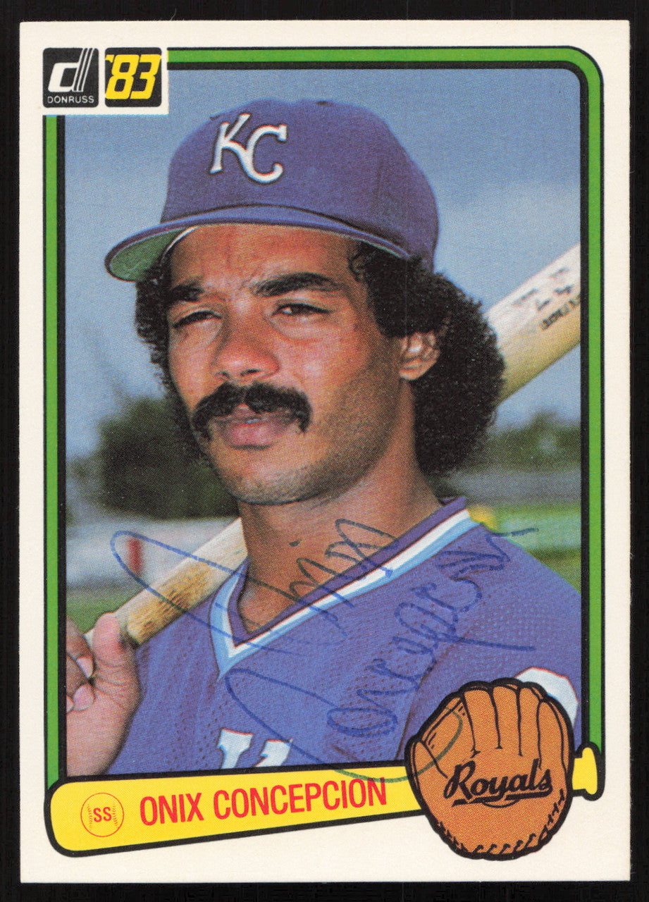 Onix Concepcion Autographed 1983 Donruss Card #516 Kansas City Royals SKU #264633