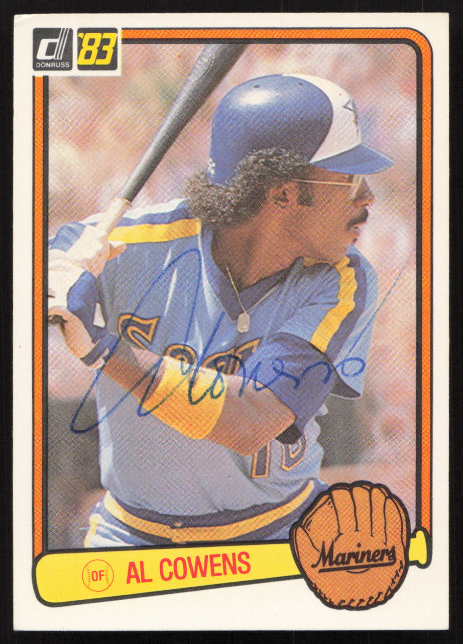 Al Cowens Autographed 1983 Donruss Card #554 Seattle Mariners SKU #264634