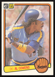 Al Cowens Autographed 1983 Donruss Card #554 Seattle Mariners SKU #264635