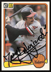 Jerry Dybzinski Autographed 1983 Donruss Card #576 Cleveland Indians SKU #264641