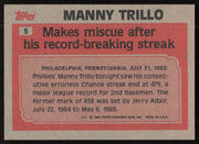 Manny Trillo Autographed 1983 Topps Card #5 Philadelphia Phillies SKU #264645