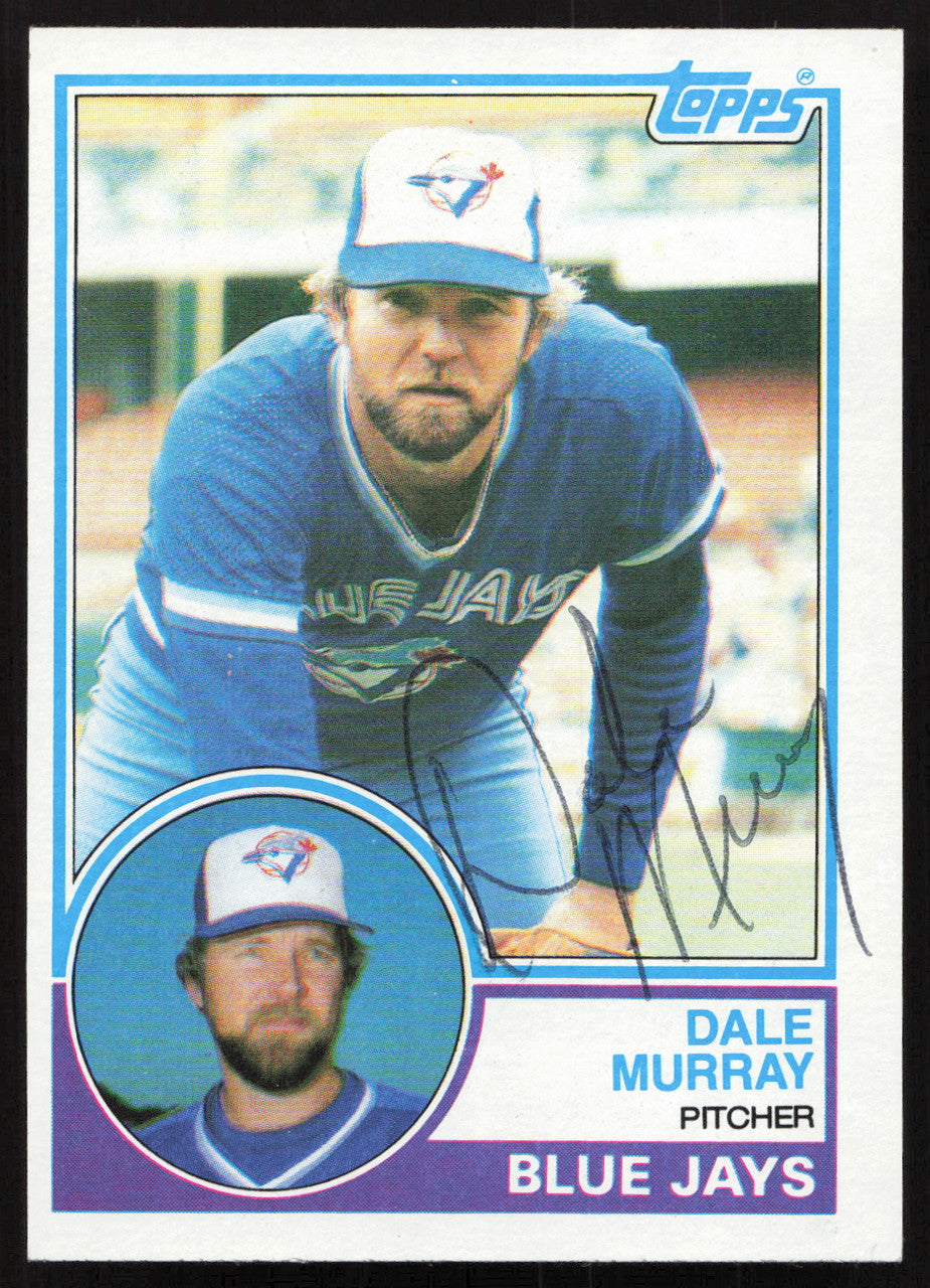 Dale Murray Autographed 1983 Topps Card #42 Toronto Blue Jays SKU #264646