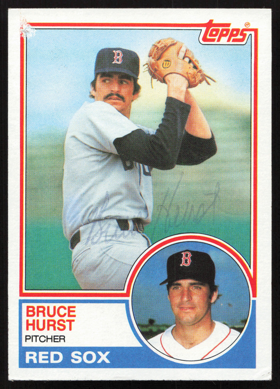 Bruce Hurst Autographed 1983 Topps Card #82 Boston Red Sox SKU #264649