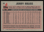 Jerry Reuss Autographed 1983 Topps Card #90 Los Angeles Dodgers SKU #264651