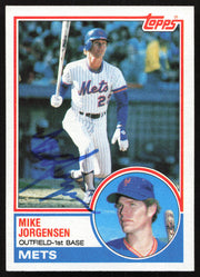 Mike Jorgensen Autographed 1983 Topps Card #107 New York Mets SKU #264654