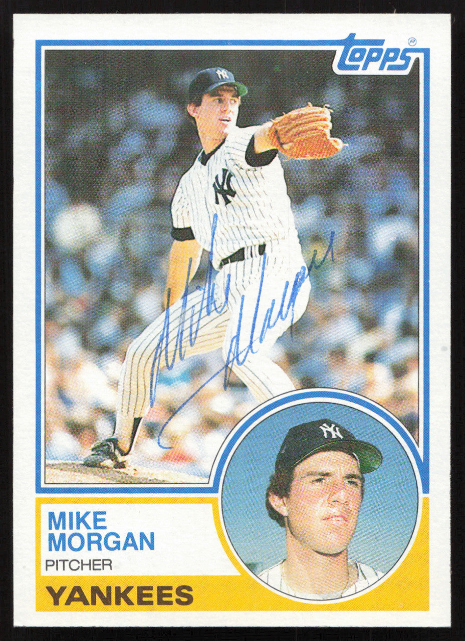 Mike Morgan Autographed 1983 Topps Card #203 New York Yankees SKU #264657
