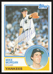 Mike Morgan Autographed 1983 Topps Card #203 New York Yankees SKU #264659