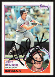 Jerry Dybzinski Autographed 1983 Topps Card #289 Cleveland Indians SKU #264661