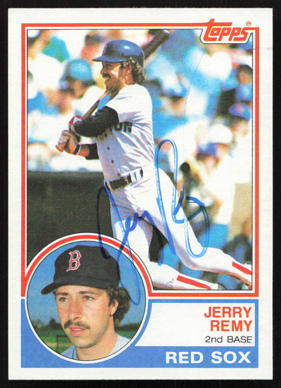Jerry Remy Autographed 1983 Topps Card #295 Boston Red Sox SKU #264662