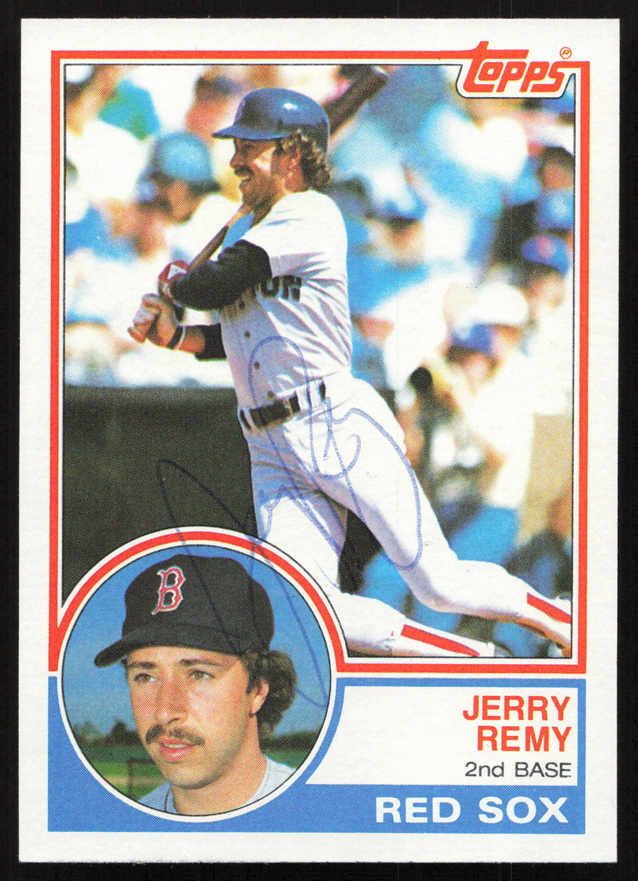 Jerry Remy Autographed 1983 Topps Card #295 Boston Red Sox SKU #264663
