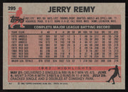 Jerry Remy Autographed 1983 Topps Card #295 Boston Red Sox SKU #264663
