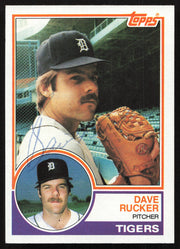 Dave Rucker Autographed 1983 Topps Card #304 Detroit Tigers SKU #264664