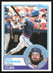 Scot Thompson Autographed 1983 Topps Card #481 Chicago Cubs SKU #264674