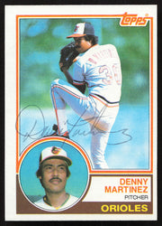Dennis Denny Martinez Autographed 1983 Topps Card #553 Baltimore Orioles SKU #264678