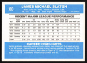 Jim Slaton Autographed 1982 Donruss Card #80 Milwaukee Brewers SKU #264690