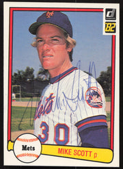 Mike Scott Autographed 1982 Donruss Card #128 New York Mets SKU #264696