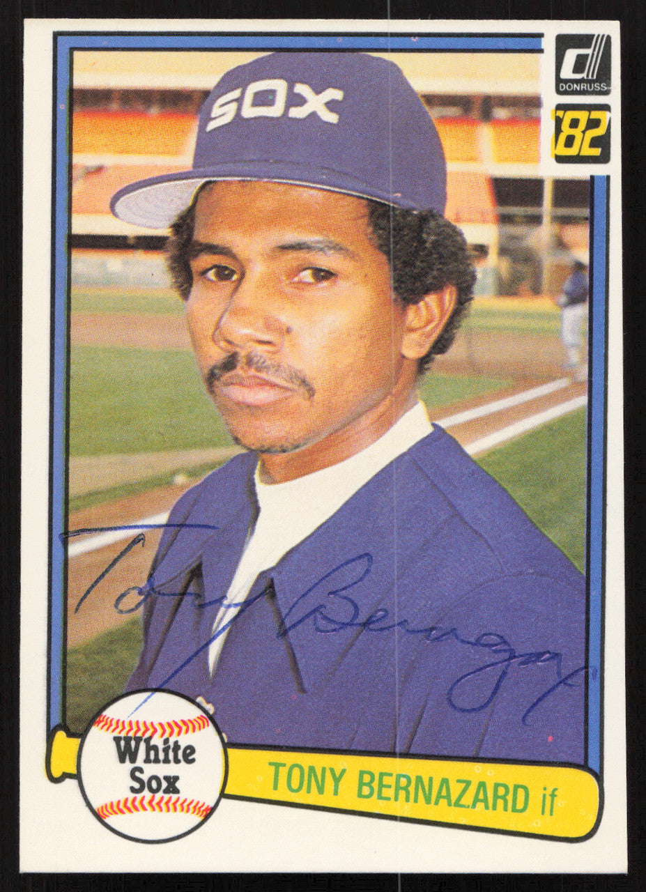Tony Bernazard Autographed 1982 Donruss Card #143 Chicago White Sox SKU #264698