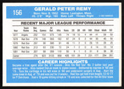 Jerry Remy Autographed 1982 Donruss Card #156 Boston Red Sox Ballpoint SKU #264702