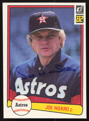 Joe Niekro Autographed 1982 Donruss Card #167 Houston Astros SKU #264703