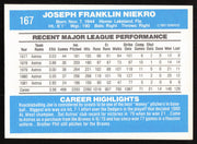 Joe Niekro Autographed 1982 Donruss Card #167 Houston Astros SKU #264703