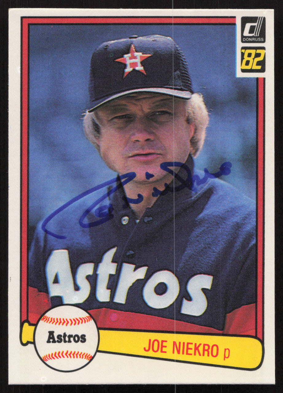 Joe Niekro Autographed 1982 Donruss Card #167 Houston Astros SKU #264704