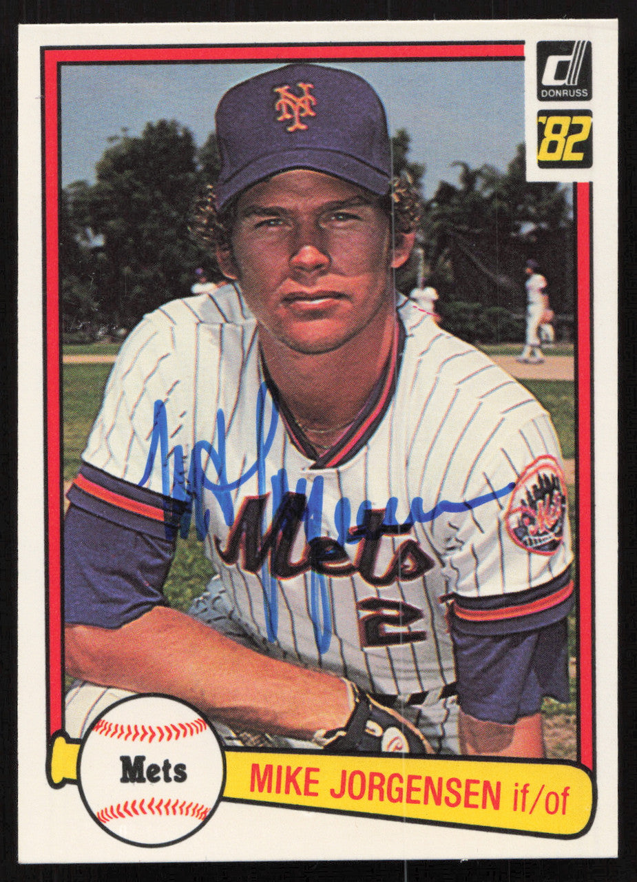 Mike Jorgensen Autographed 1982 Donruss Card #224 New York Mets SKU #264708