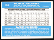 Mike Jorgensen Autographed 1982 Donruss Card #224 New York Mets SKU #264710