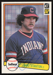 Mike Stanton Autographed 1982 Donruss Card #285 Cleveland Indians SKU #264714