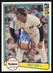 Rudy May Autographed 1982 Donruss Card #325 New York Yankees SKU #264715