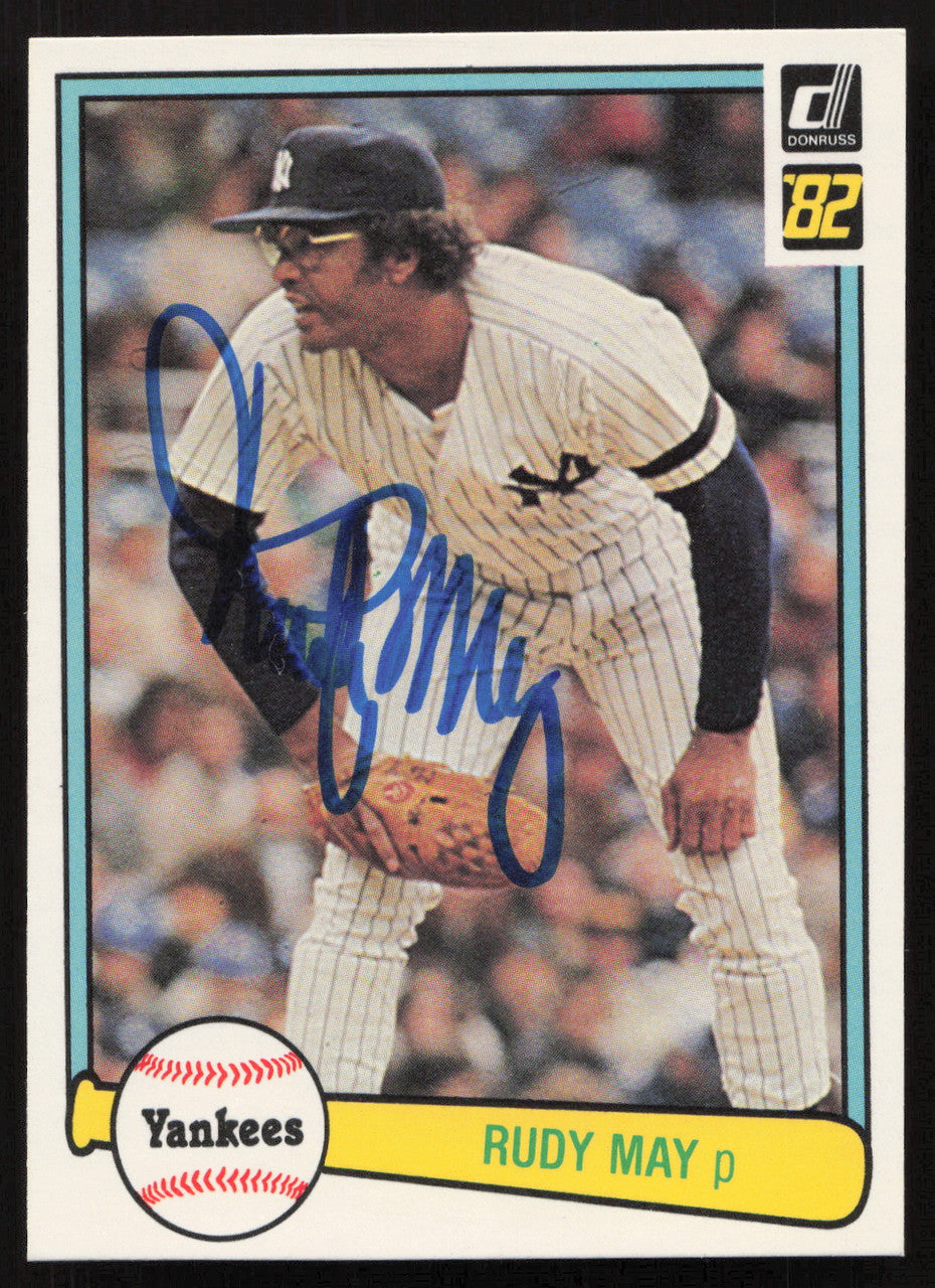 Rudy May Autographed 1982 Donruss Card #325 New York Yankees SKU #264715