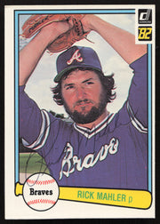 Rick Mahler Autographed 1982 Donruss Card #349 Atlanta Braves SKU #264717