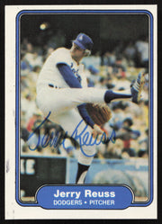 Jerry Reuss Autographed 1982 Fleer Card #18 Los Angeles Dodgers SKU #264722