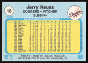 Jerry Reuss Autographed 1982 Fleer Card #18 Los Angeles Dodgers SKU #264722
