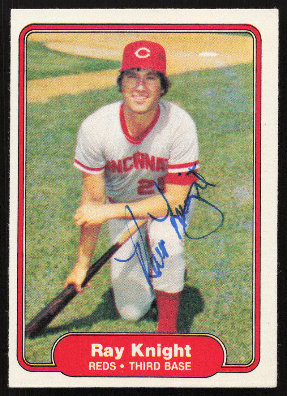 Ray Knight Autographed 1982 Fleer Card #71 Cincinnati Reds SKU #264727