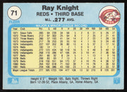 Ray Knight Autographed 1982 Fleer Card #71 Cincinnati Reds SKU #264727