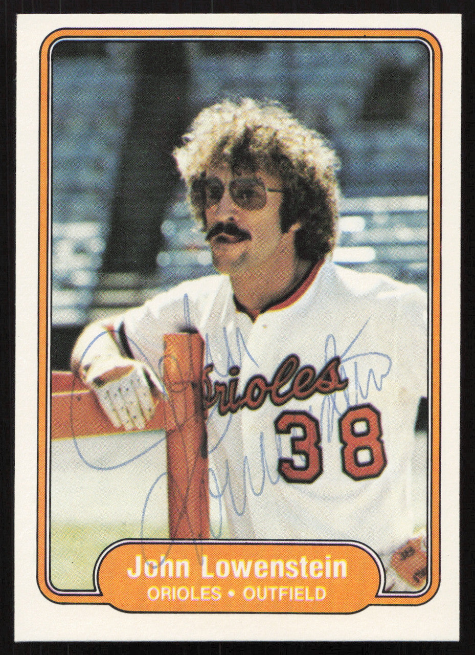 John Lowenstein Autographed 1982 Fleer Card #169 Baltimore Orioles SKU #264738