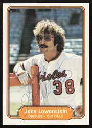 John Lowenstein Autographed 1982 Fleer Card #169 Baltimore Orioles SKU #264739