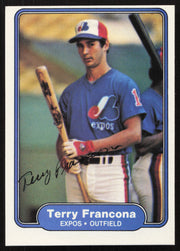 Terry Francona Autographed 1982 Fleer Card #188 Montreal Expos SKU #264745