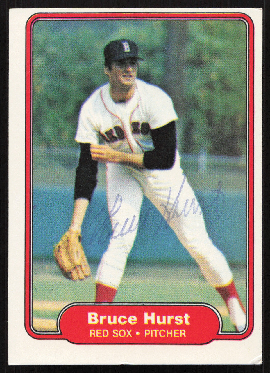 Bruce Hurst Autographed 1982 Fleer Card #297 Boston Red Sox SKU #264754